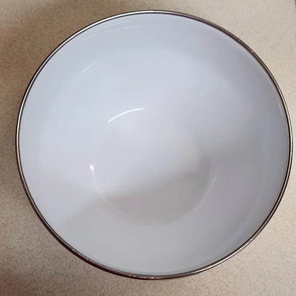 Pfaltzgraff “Summer Breeze” Metal Mixing Bowl Trio | Enamel Nesting Set - Picture 12 of 16